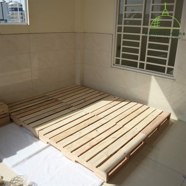 Mẫu giường pallet 1m8 đẹp tại Xuanhome