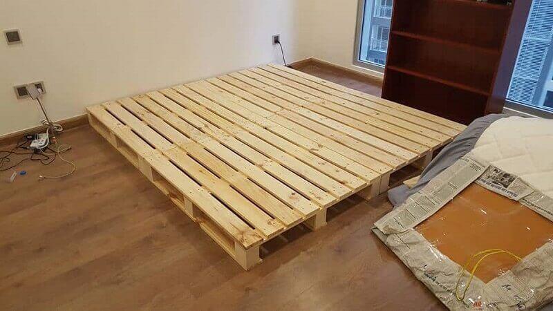 Giường pallet 1m8 cho phòng ngủ diện tích nhỏ